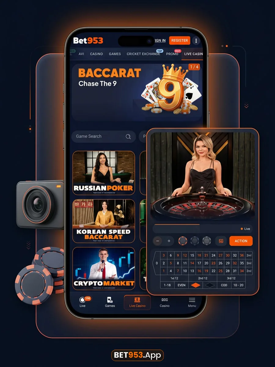 BET953 live casino games